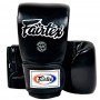 Fairtex TGO3 Снарядные Перчатки Тайский Бокс Открытый Большой Палец Черные